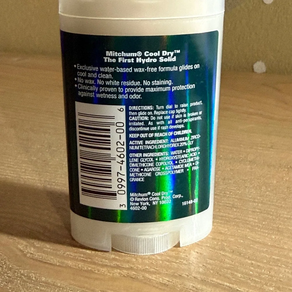 Mitchum Cool Dry Hydro Solid Anti-Perspirant Deodorant Mens 1.9oz Mountain Air